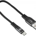 Кабель интерфейсный Digma MICROUSB-0.15M-BLK USB Type A - USB Type B micro