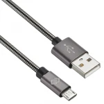 Кабель интерфейсный Digma MICROUSB-1.2M-BRAIDED-G (USB Type A - USB Type B micro)