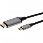 Кабель интерфейсный VCOM ACU423MC-1.8M USB Type C - HDMI