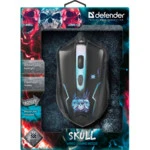 Мышь Defender Skull GM-180L + Коврик 52180 (Игровая, Проводная)
