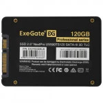 Внутренний накопитель ExeGate NextPro UV500TS120 EX276536RUS (SSD (твердотельные), 120 ГБ, 2.5 дюйма, SATA)