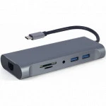 Cablexpert USB Type-C 7-in-1 multi-port adapter A-CM-COMBO7-01