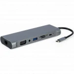 Cablexpert USB Type-C 8-in-1 multi-port adapter A-CM-COMBO8-01