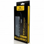 Cablexpert USB Type-C 8-in-1 multi-port adapter A-CM-COMBO8-01