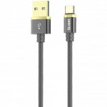 Кабель интерфейсный OLMIO Deluxe (1м) черный 38855 USB Type A - USB Type C