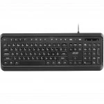 Клавиатура 2E KS120 USB Black с белой подсветкой 2E-KS120UB (Проводная, USB)