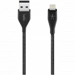 Кабель интерфейсный Belkin DuraTech Black (1.2 м) F8J236BT04-BLK USB Type A - Lightning (8pin)