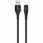 Кабель интерфейсный Belkin DuraTech Black (1.2 м) F8J236BT04-BLK USB Type A - Lightning (8pin)