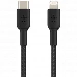 Кабель интерфейсный Belkin Lightning - USB-С BRAIDED (1m) CAA004BT1MBK (USB Type C - Lightning (8pin))