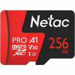 Флеш (Flash) карты Netac P500 Extreme Pro 256GB 100MB/s Class 10 + SD Adapter NT02P500PRO-256G-R (256 ГБ)