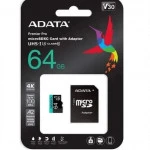 Флеш (Flash) карты ADATA Premier Pro microSDXC 64 ГБ AUSDX64GUI3V30SA2-RA1 (64 ГБ)