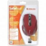 Мышь Defender Safari MM-675 Nano Sunset - Red 52676 Игровые, Беспроводная