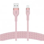 Кабель интерфейсный Belkin BRAIDED SILICONE CAA010BT1MPK (USB Type A - Lightning (8pin))