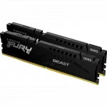 ОЗУ Kingston Fury Beast Black KF556C36BBEK2-32 DIMM, DDR5, 32 Гб (2 х 16 Гб), 5600 МГц