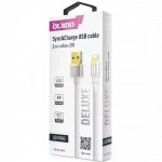 Кабель интерфейсный OLMIO iPad/Phone/iPod OLMIO Deluxe 1m White 38849 (USB Type A - Lightning (8pin))