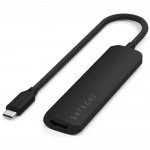 Satechi 4-in-1 USB-C Slim Multiport Adapter 4K Black ST-P4SK