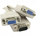 Кабель интерфейсный VCOM VVG6530-0.2M (VGA (M) - 2 x VGA (F))