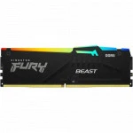 ОЗУ Kingston FURY Beast Black RGB [KF560C36BBEA-16] (DIMM, DDR5, 16 Гб, 6000 МГц)