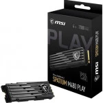 Внутренний жесткий диск MSI Spatium Play M480 S M480 PCIE4.0 NVME M.2.2TPLAY (SSD (твердотельные), 2 ТБ, M.2, PCIe)