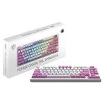 Клавиатура MSI FORGE GK600 TKL W VIOLET RU (Беспроводная, USB)