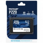 Внутренний накопитель Patriot P220 P220S512G25 SSD (твердотельные), 512 ГБ, 2.5 дюйма, SATA
