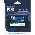 Внутренний жесткий диск Patriot P220 P220S1TB25 (SSD (твердотельные), 1 ТБ, 2.5 дюйма, SATA)