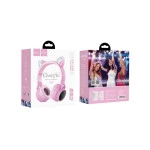 Наушники hoco. W27 Cat ear Pink Hoco W27 Catear Pink