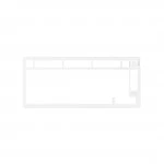 Аксессуар для ПК и Ноутбука HyperX Запчасть к клавиатуре верхняя панель Alloy Rise 75 - White 85U14AA Верхняя панель для клавиатуры