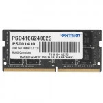 ОЗУ Patriot Signature PSD416G24002S (SO-DIMM, DDR4, 16 Гб, 2400 МГц)