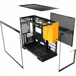 Корпус Geometric Future Model 5 Black/Yellow 1AM5WKBY00100 (Игровые, Mid-Tower)