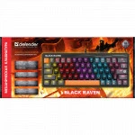 Клавиатура Defender Black Raven GK-417 Black 45417 Проводная, USB
