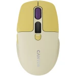 Мышь Canyon MW-26 LCD Silent Dual Mode Wireless Yellow CNS-CMSW26Y (Бюджетные, Беспроводная)