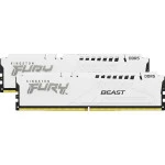 ОЗУ Kingston Fury Beast White RGB KF552C40BWK2-32 DIMM, DDR5, 32 Гб (2 х 16 Гб), 5200 МГц