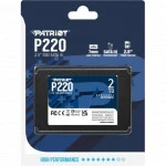 Внутренний жесткий диск Patriot P220 P220S2TB25 (SSD (твердотельные), 2 ТБ, 2.5 дюйма, SATA)