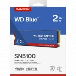 Внутренний жесткий диск Western Digital WDS200T5B0E (SSD (твердотельные), 2 ТБ, M.2, PCIe)