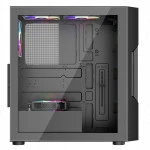 Корпус 1STPLAYER T7 P Black T7-P-BK-4F7 (Игровые, Mid-Tower)