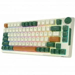 Клавиатура Royal Kludge RK-H81 White/Green (Sky Cyan Switch) 6935280824128 (Беспроводная, Bluetooth)