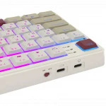 Клавиатура Royal Kludge N80 Rosy Clouds (Red Switch) 6977576550694 (Беспроводная, Bluetooth)