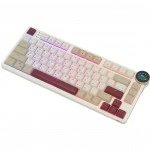 Клавиатура Royal Kludge N80 Rosy Clouds (Red Switch) 6977576550694 (Беспроводная, Bluetooth)