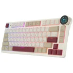 Клавиатура Royal Kludge N80 Rosy Clouds (Red Switch) 6977576550694 (Беспроводная, Bluetooth)