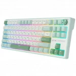 Клавиатура Royal Kludge R87 Pro Sky Cyan (Cream Switch) 6977576550700 Проводная, USB