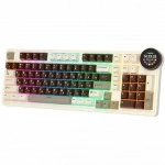 Клавиатура Royal Kludge N99 Mokko Grey (Beige Switch) 6935280828607 Беспроводная, Bluetooth