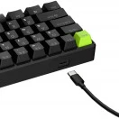 Клавиатура Royal Kludge C61 Black Green (Mint Switch) 6935280827976 Проводная, USB