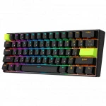 Клавиатура Royal Kludge C61 Black Green (Mint Switch) 6935280827976 Проводная, USB