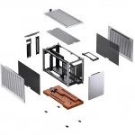 Корпус Jonsbo T9 Silver (Имиджевые, Mini-Tower)