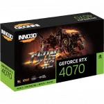 Видеокарта Inno3D GeForce RTX4070 Twin X2 N40702-126X-185252N (12 ГБ)
