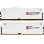 ОЗУ Kingston Fury Beast White RGB KF560C40BWAK2-32 DIMM, DDR5, 32 Гб (2 х 16 Гб), 6000 МГц