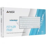 Клавиатура A4Tech Fstyler FX61-Ice Blue-LED USB Проводная, USB