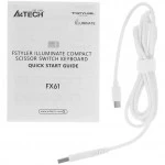 Клавиатура A4Tech Fstyler FX61-Ice Blue-LED USB Проводная, USB