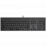 Клавиатура A4Tech Fstyler FX60H (GREY) (WHITE BACKLIT) Проводная, USB